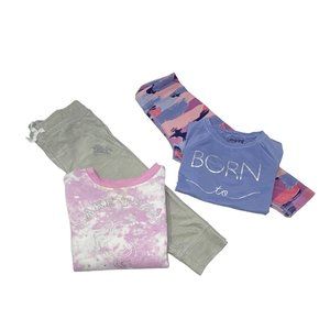 Girl's Matching Outfits - 2 Leggings,‎ 1 Sweatshirt, & 1 Shirt - Size 2